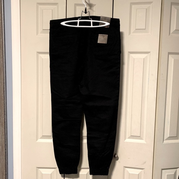 Mens Black Tainted Denim Jogger - Picture 2 of 4